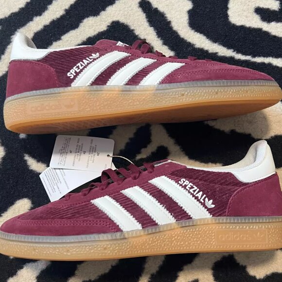NWT Adidas Handball Spezial W Sneakers Corduroy Shadow Red Size Women’s 7 - Picture 10 of 11